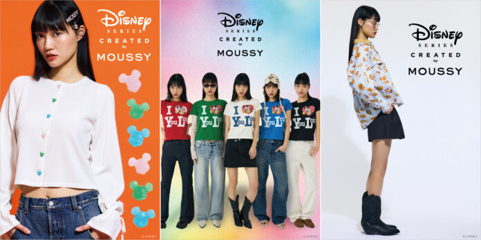 「Disney SERIES CREATED by MOUSSY」2025 SPRING COLLECTIONが登場！3月5日(水)より発売開始。のメイン画像