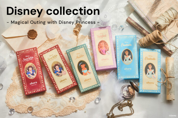 『ohora』の「Disney collection」に大人可愛い「ディズニープリンセス」モチーフの初夏を感じるハンド＆ペディキュアネイル6種が登場！のメイン画像