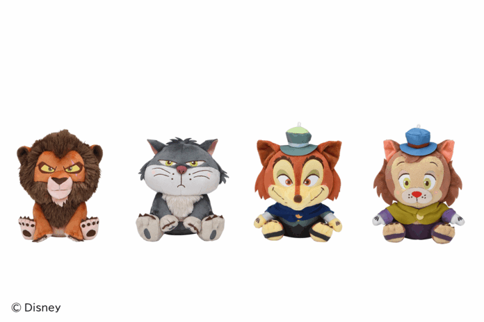 ディズニー作品で大人気！“ヴィランズ”のかわいい表情に注目！ 「ディズニーキャラクター 赤いほっぺ ぬいぐるみ」がナムコ限定で登場　2025年9月12日(金)より順次展開開始！のメイン画像