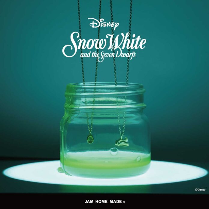 2025秋冬、JAM HOME MADEのDISNEY新作コレクション第1弾。ジャム瓶パッケージのクラシックプリンセス。『白雪姫』『シンデレラ』『眠れる森の美女』のアクセサリーのメイン画像