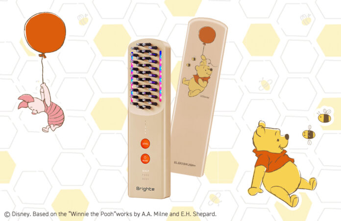 累計75万個突破のBrighteから“くまのプーさん”限定デザインのブラシ型美顔器「ELEKI BRUSH＋」登場！11月17日（月）より数量限定発売のメイン画像
