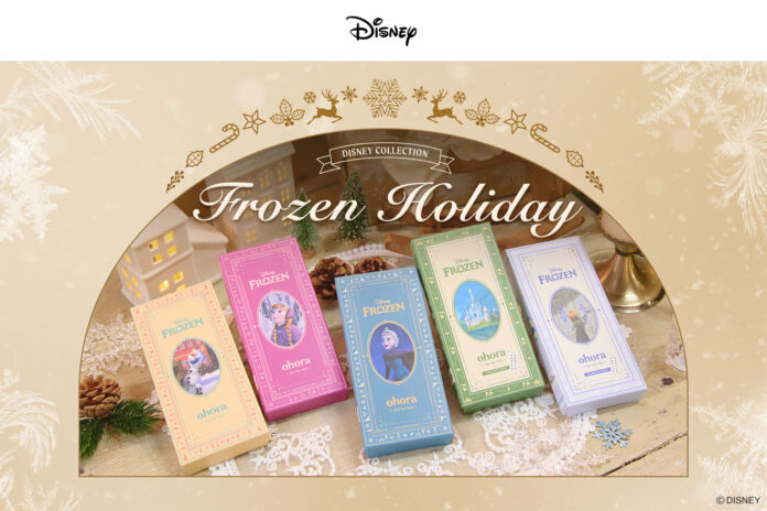 大人気『ohora』の「Disney collection」にエレガントな冬の新作が登場！ホリデーシーズンにぴったりな『アナと雪の女王』モチーフのネイルシール5種が2025年12月3日（水）発売のメイン画像