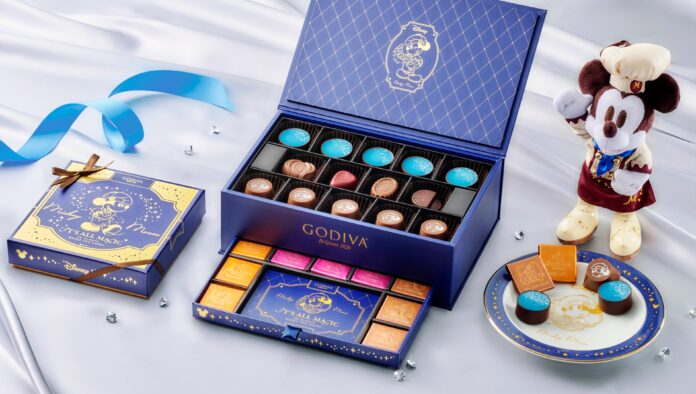 ディズニーストアとゴディバの共同制作によるオリジナルチョコレートが初登場！ショコラティエ姿のミッキーをデザインしたバレンタインのコレクションを1月9日(金)より順次発売のメイン画像