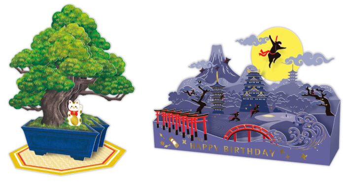 “小さな日本”を立体カードでお土産に！ 忍者や富士山、盆栽など日本の魅力をぎゅっと詰め込んだ、インバウンド向けカードシリーズ「ハローニッポン」新登場のメイン画像