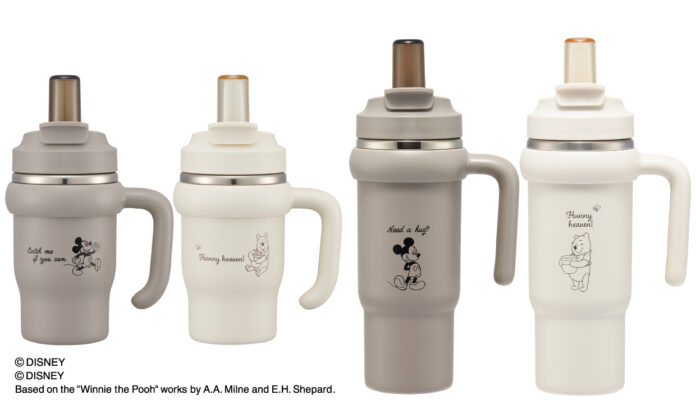 シーンに合わせて飲み方を選べる！「ミッキーマウス」「くまのプーさん」デザインの2WAYステンレスタンブラー新登場のメイン画像