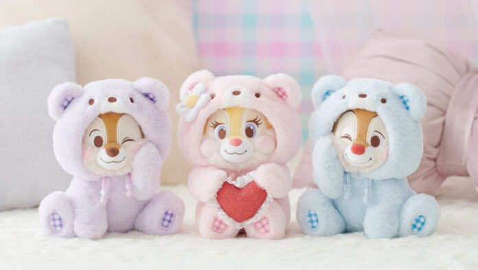 4月2日はチップとデールのお誕生日！くまのパジャマに身をつつんだキャラクターに癒やされる新コレクションをディズニーストアで3月13日（金）より順次発売のメイン画像