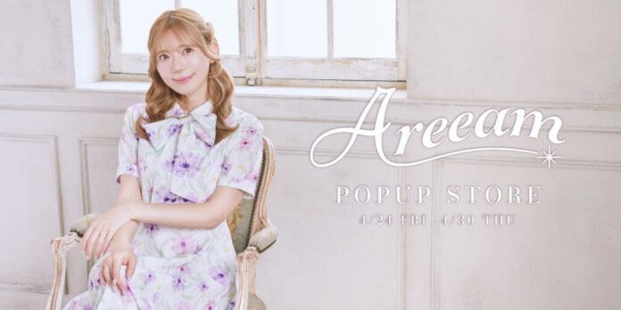 【Areeam】大阪・ルクア イーレでPOP UPストア開催！水彩花柄など上品で特別感あふれるコレクションを先行販売のメイン画像