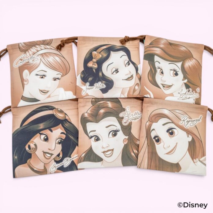 【ディズニー プリンセス】開けるまでのお楽しみ！全6柄のブラインドパッケージ仕様のランチ巾着がスケーターより発売のメイン画像