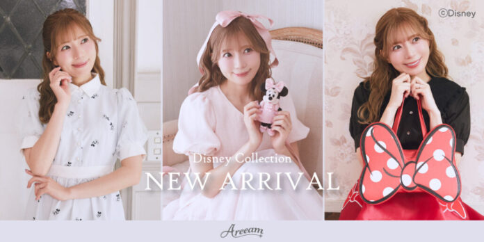 【Areeam】POPUPストアで話題を集めたDisney Collectionが「STRIPE CLUB」に登場！「ミニーマウス」モチーフなどの新作コレクションが8月7日(金)発売のメイン画像